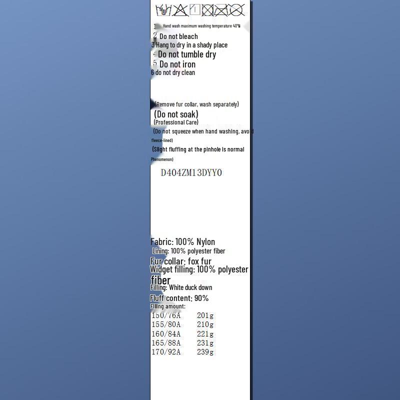 Sancai 2025 Зимняя Свободная Длинная Пуховая Куртка из Белого Утиного Пуха