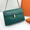 [Б/У] Сумка через плечо Serpenti Forever с эмалированной пряжкой и цепочкой в виде головы змеи из кожи - Хорошее состояние #17YSEU3
