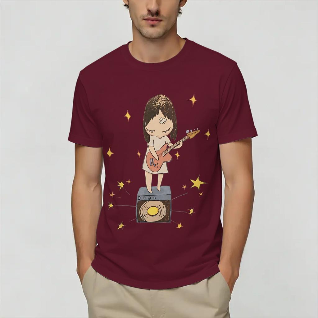 Unisexs TShirt Yoshimoto Naras Fashion 100 Cotton Tee Shirt Short Sleeve T Shirt O Neck Clothes Summer