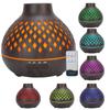 Wood Grain Home Air Humidifier Ultrasonic Aroma Diffuser with LED Light 400ml