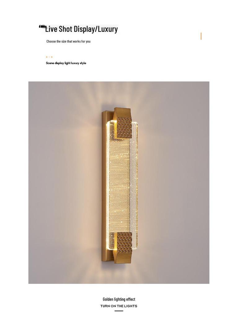 Постмодернистский хрустальный настенный светильник: Элегантное освещение для гостиных, прихожих, проходов, лестничных маршей и прикроватного декора