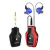 KIMAFUN Wireless Monitor System with Rechargeable Receiver and Stage Band Guitar Bass Camera Live Broadcast 2.4GHz In-Ear Transmitter, Earphones,