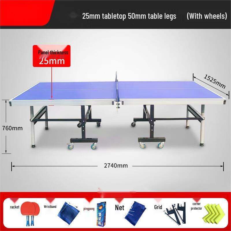 Yibei Indoor Foldable Table Tennis Table