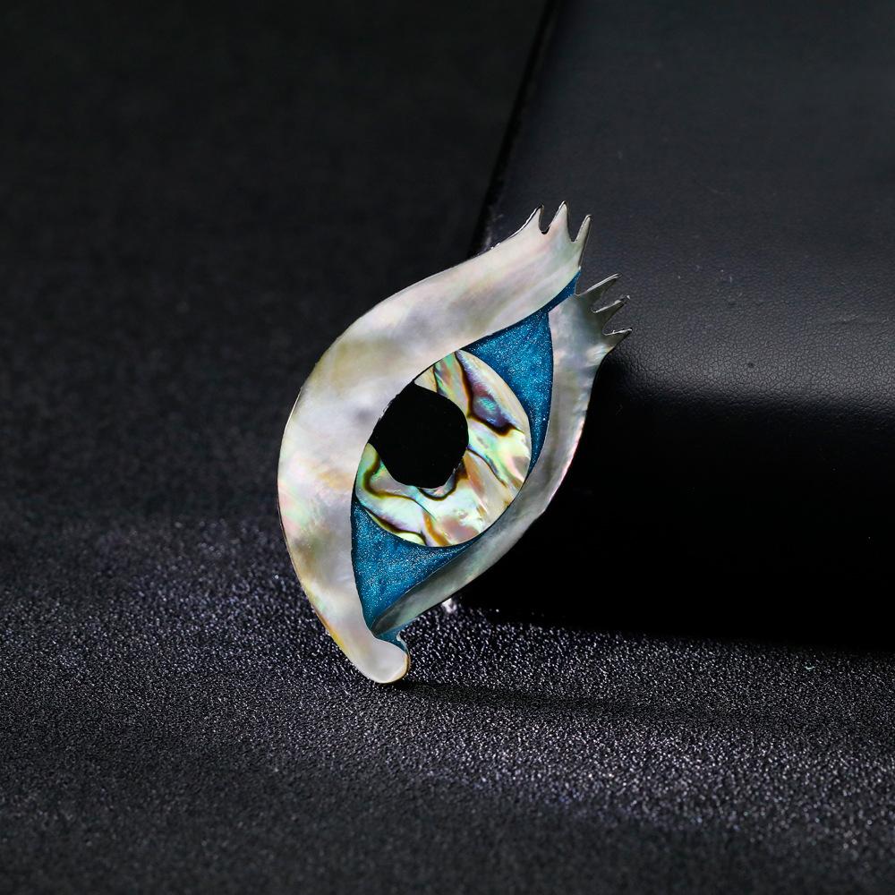 Blucome Модная высококачественная брошь в форме глаза, индивидуальная женская булавка в форме дикого морского ушка