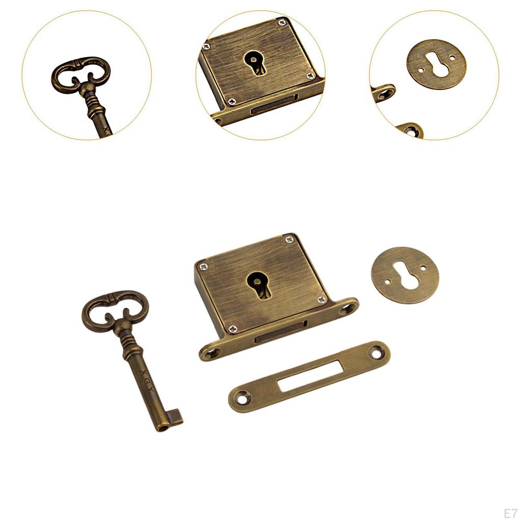 Латунный замок для шкафов, квадратные ящики для хранения вещей