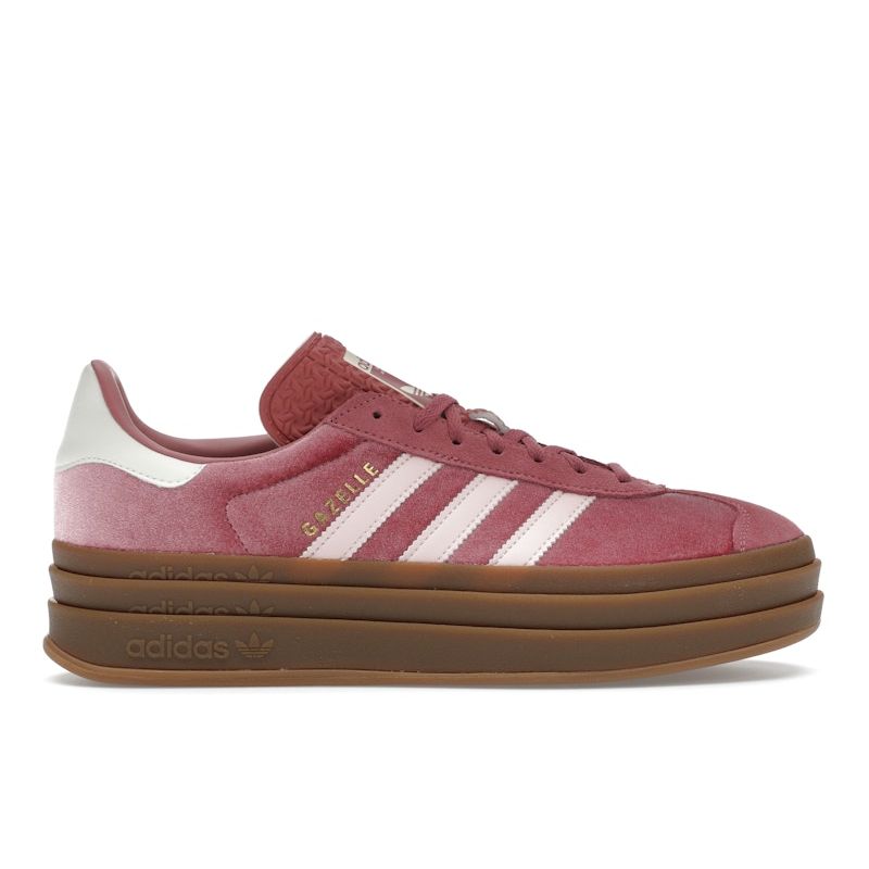 Adidas Gazelle Bold Preloved Crimson Velvet Women Sneakers Pink Sandy-Pink Off-White IG4389