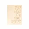 Wooden Plaque - ARTEMIO - You Are My Sunshine - 18 X 25 Cm - Beige - Indoor