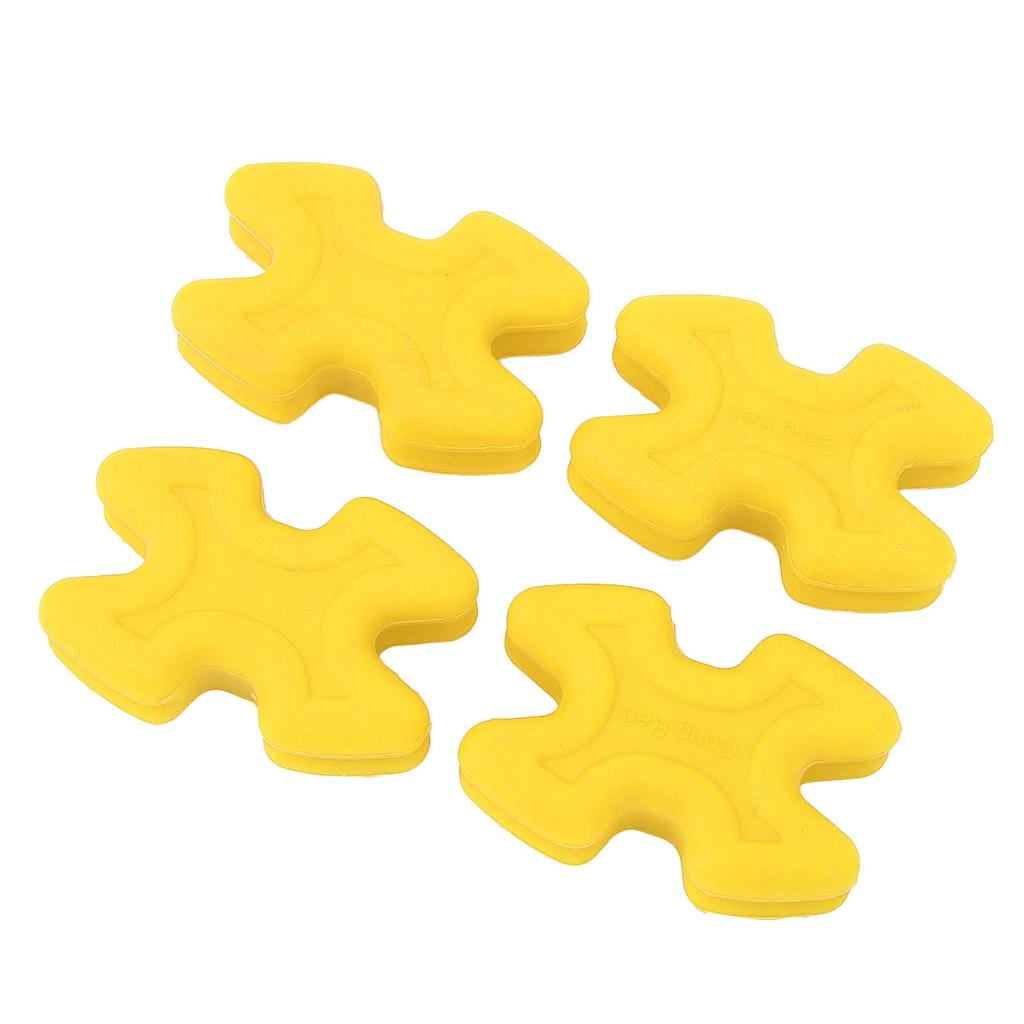 4pcs Bow Limb Dampener Wear Resistant Rubber Reducing Noise Vibration Compound Bow Limb Stabilizer Silencers Yellow