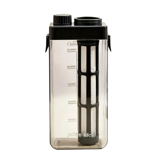 Cold Brew Coffee Maker With Filter Airtight Lid Clear Plastic Cold Brew Pitcher Jar