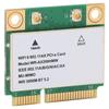 PCI E Network Card, 6GHz Band PCB WIFI Card, MU MIMO Multithreading, Supports Mini PCIE Half-Top Interface, for PC