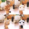 Panda Plush Capybara Keychain Animal Pendant Soft Stuffed Doll Kids Gift Toy
