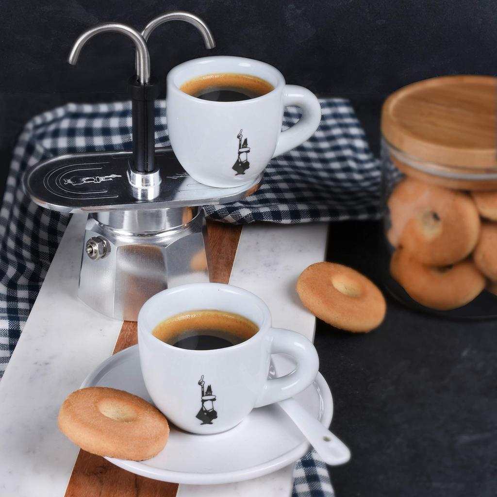 Кофеварка Bialetti Mini Express на 2 чашки с прямым нагревом (Кофе Маккинетта)