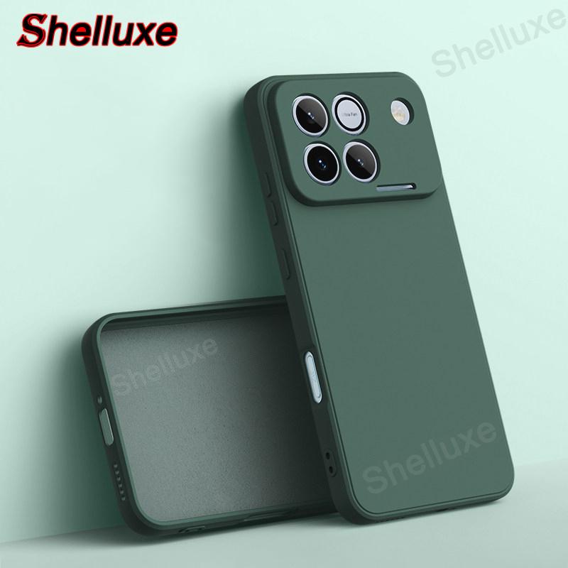 Shelluxe Square Original Liquid Silicone Case For Huawei Honor Win HonorWin Turbo Global Silky Feel Soft Shockproof Phone Cover