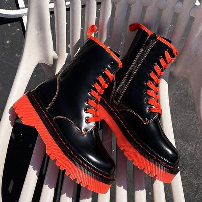 Ботинки женские из спилка, зимние ботинки, повседневные женские осенние ботинки Jelly Candy Botas Mujer, женские ботильоны35