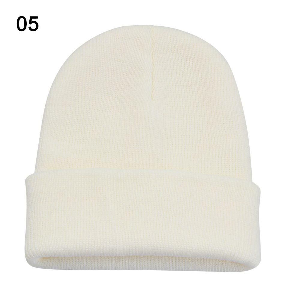 New Solid Cute Woman/Men Knitted Beanies Female Beanie Caps Winter Autumn Hats Warmer Bonnet