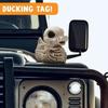 Resin Halloween Duck Skeleton Model Grotesque Halloween Desktop Decoration Skull-And-Duck Statue