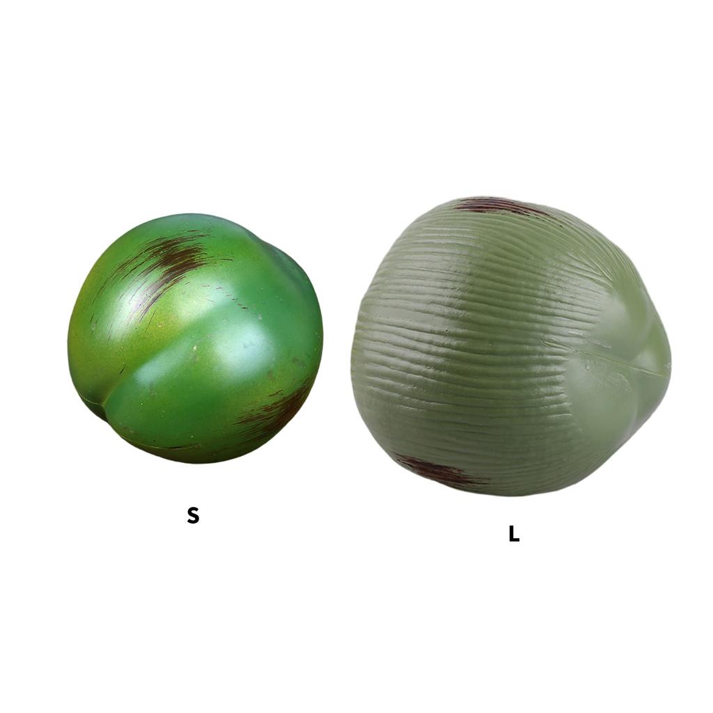 Реалистичный искусственный кокос акцент Универсальная синтетическая модель кокоса для фотореквизита и выставочных экспозиций