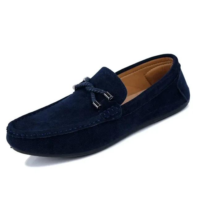 Men's Casual Shoes Spring New Fashion Breathable Loafers Soft Sole Anti Slip Driving Shoes Lightweight Casual Leather Shoes