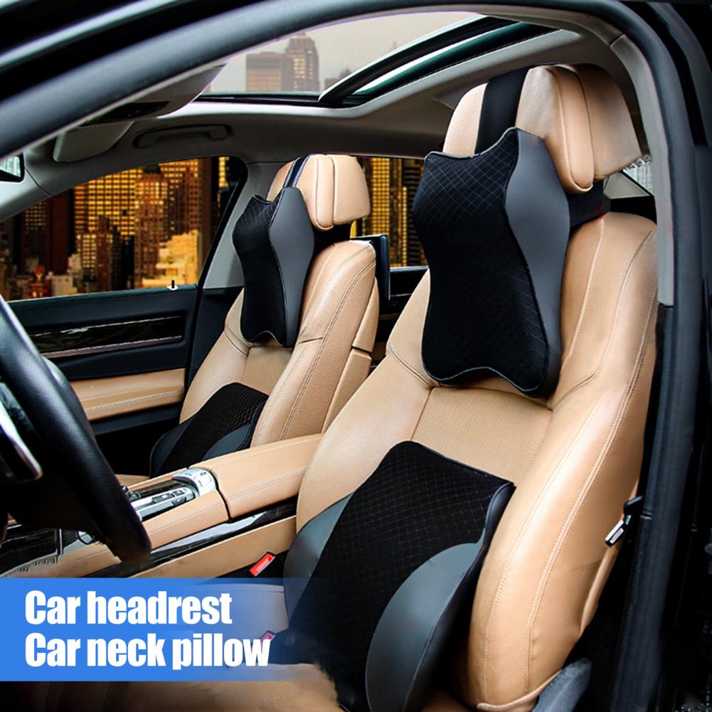 Подголовник автомобиля, подушка для шеи, замшевая ткань, подголовник из пены с эффектом памяти, подголовник для шеи автомобиля, подушка для автомобильного сиденья, подушка для отдыха, подголовник