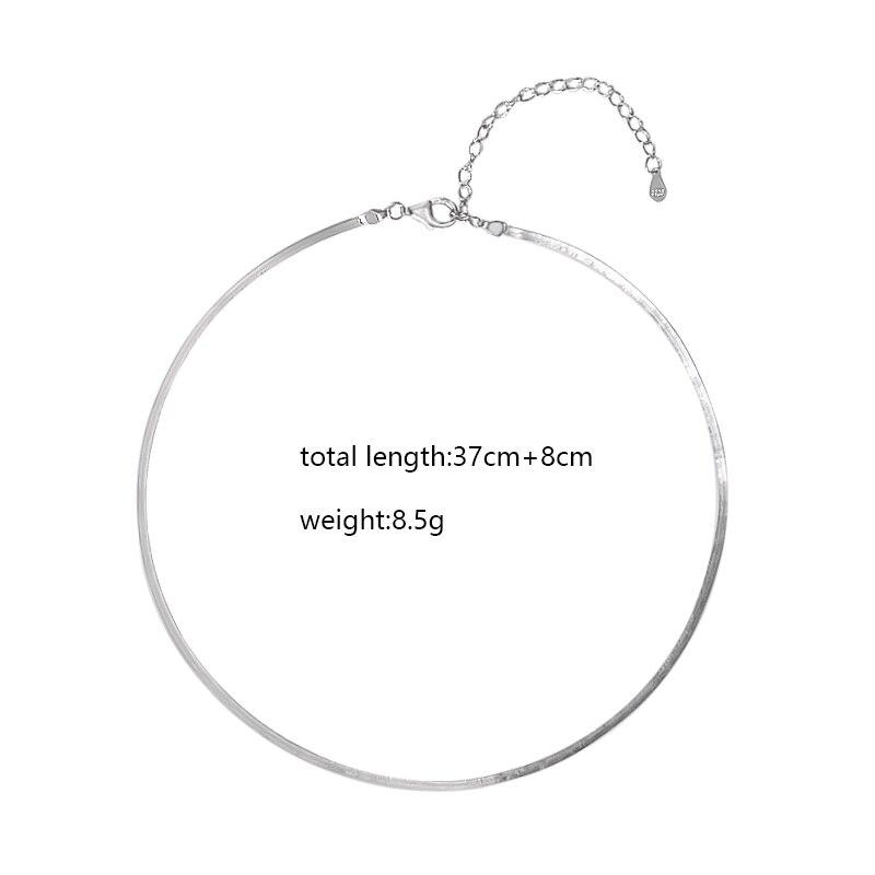925 стерлингового серебра сияющая ключичная цепочка ожерелье для женщин вечерние чокеры ожерелье ювелирные изделия оптом S -N632