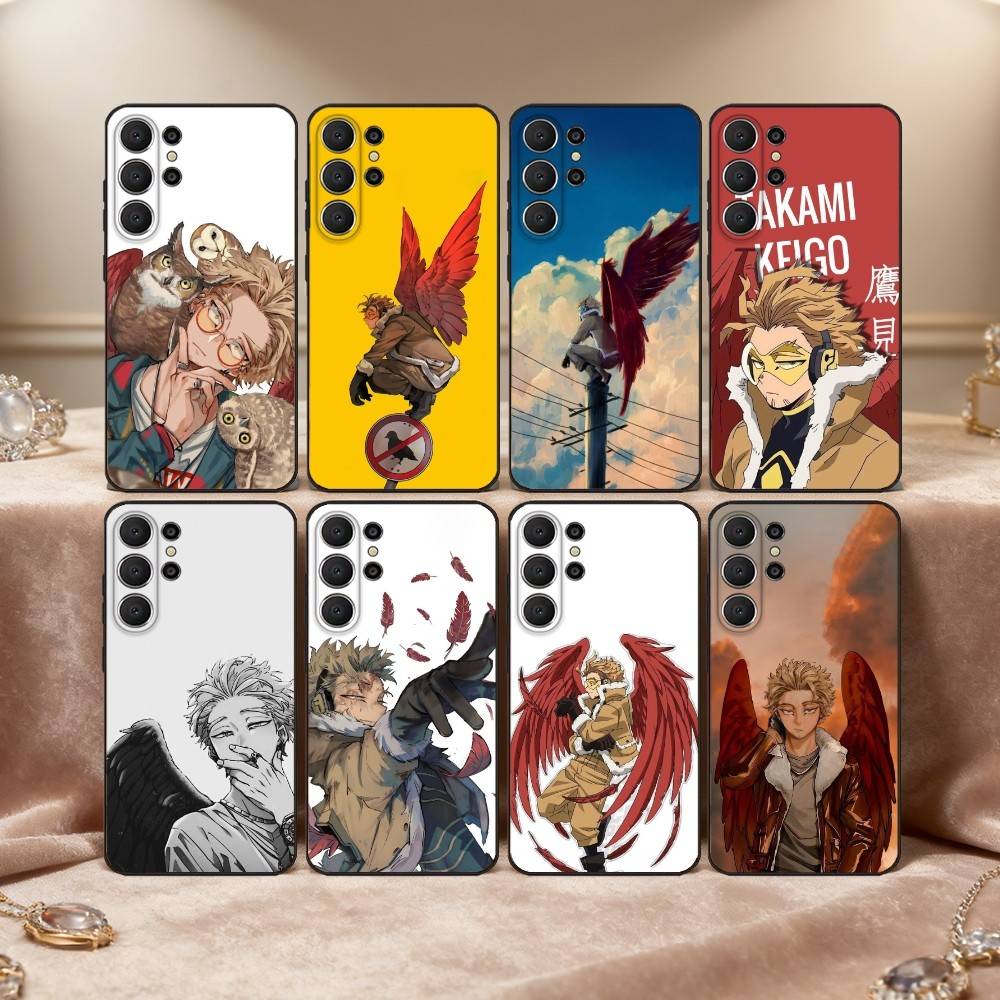 Чехол для телефона Hawks BNHA M-MHA для Samsung S26,S25,24,23,22,30,21,10,9,Ultra,Plus,Lite,FE Мягкий черный чехол