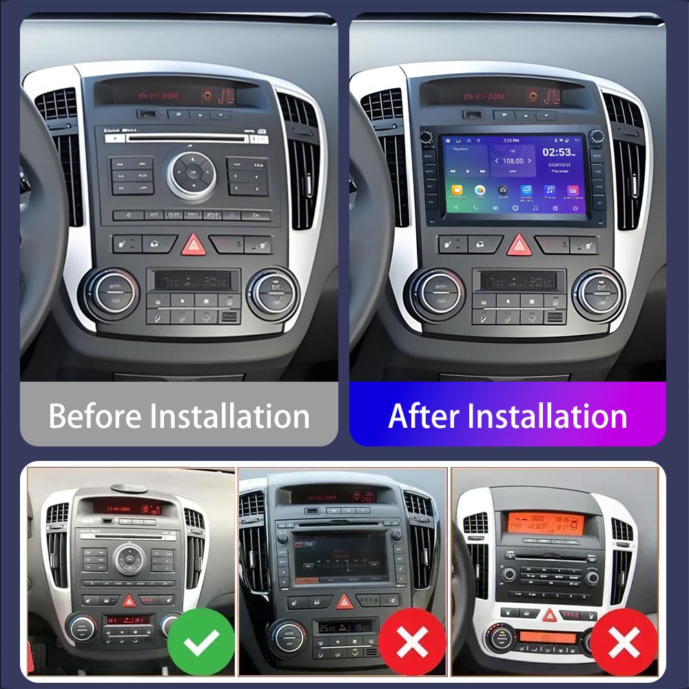 Автомагнитола Android для KIA CEED 2010-2012 Carplay Головное устройство 2DIN Автомагнитола Навигация 2+32GB