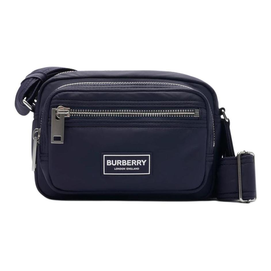 Burberry Polished Metal Accessories Adjustable Shoulder Strap Nylon Shoulder Bag Men shoulder bag Navy-Blue 81112571