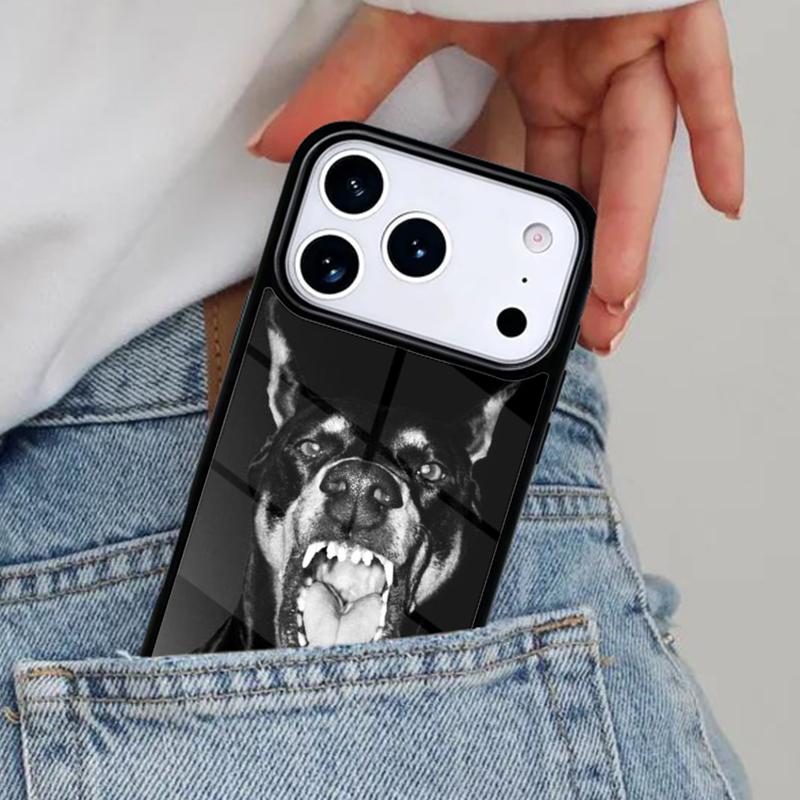 Чехол для телефона с изображением таксы и добермана для iPhone 16e 15 14 13 12 17 Pro Max Plus Air 17pro Чехол Coque