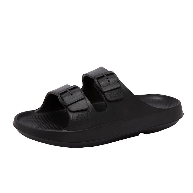 Женские тапочки Cloud на толстой платформе с двойной пряжкой и мягкой подошвой, сандалии-подушки, женские летние пляжные нескользящие шлепанцы