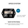 Waterproof Gasoline Engine RPM Speed Gauge Motorcycle Tachometer Working Hours Meter 2/4 Stroke Tach Hour Meter LCD Display