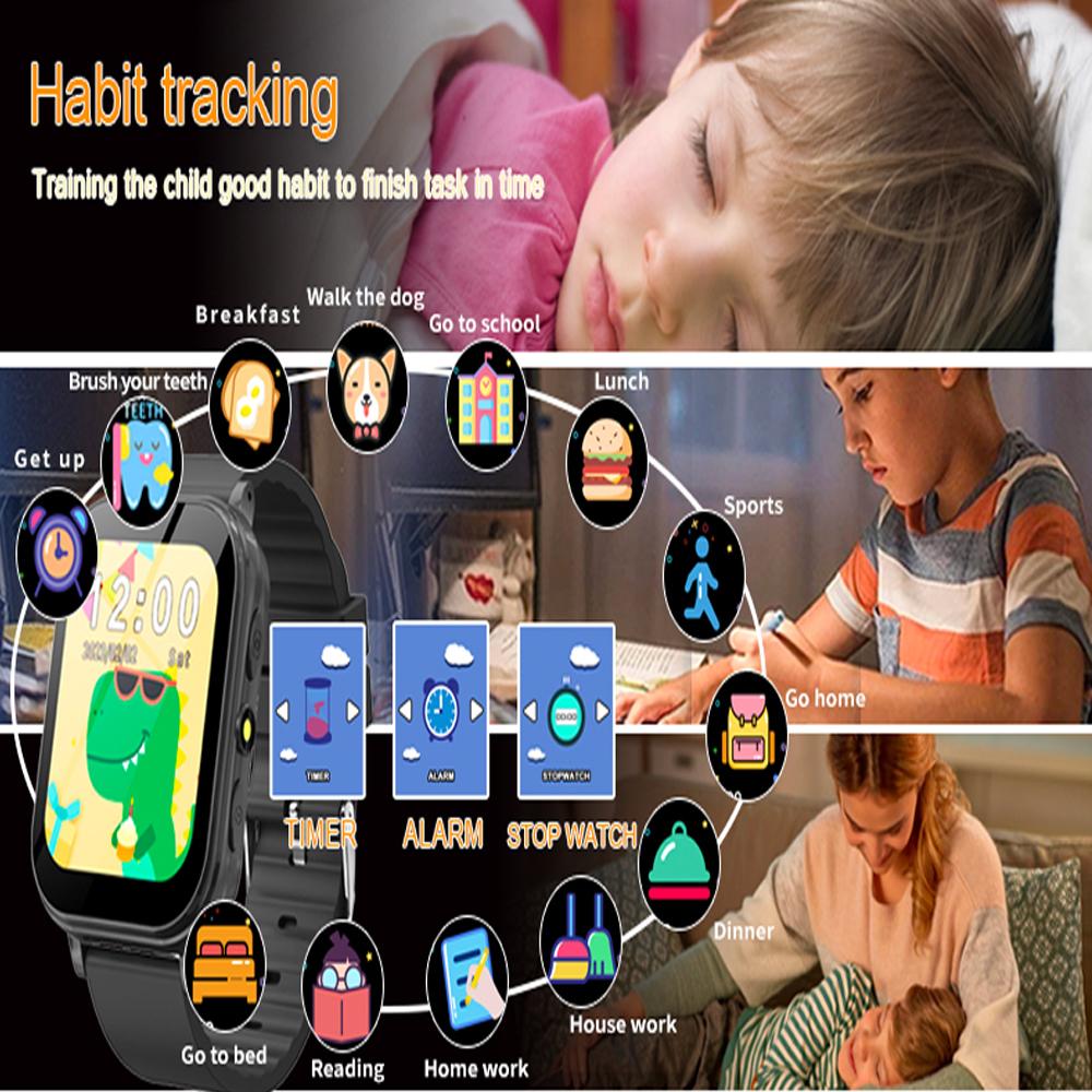 Детские игры, умные часы, камера, музыка, фонарик, шагомер, отслеживание привычек, детские умные часы для мальчиков и девочек, подарки