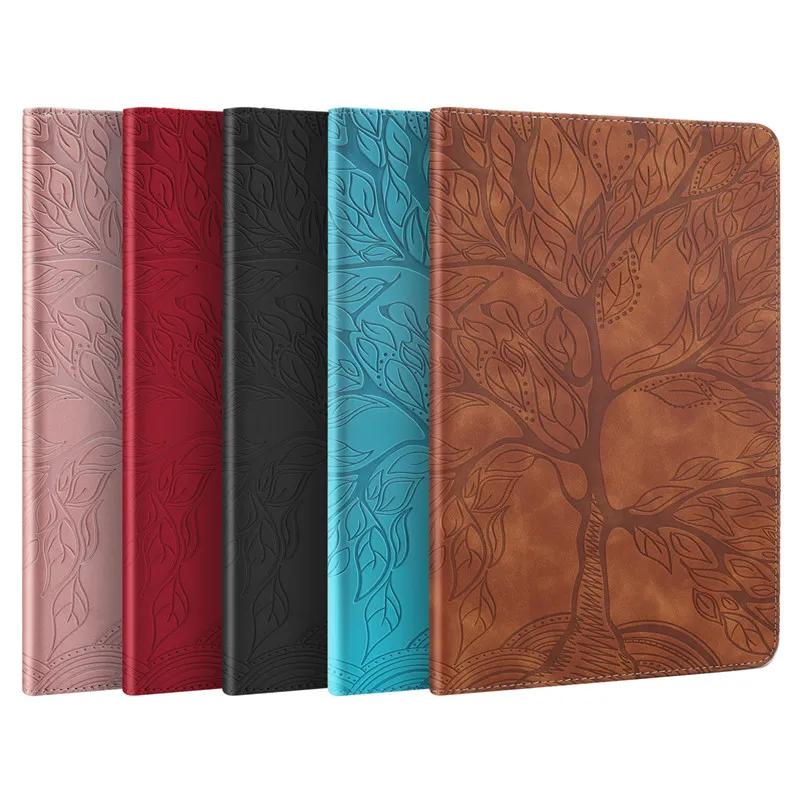 Чехол Funda For Redmi Pad Pro Case 12.1 дюймов Emboss Tree PU Leather Flip Cover для Poco Pad Xiaomi Redmi Pad Pro Case Coque 12.1"