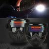 Auto Darkening Welding Glasses Adjustable Band Face Protector Work Protective Equipment