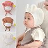 Cute Pompom Ear Protection Cap Cotton Pullover Caps New Fashion Toddler Hat Spring Autumn