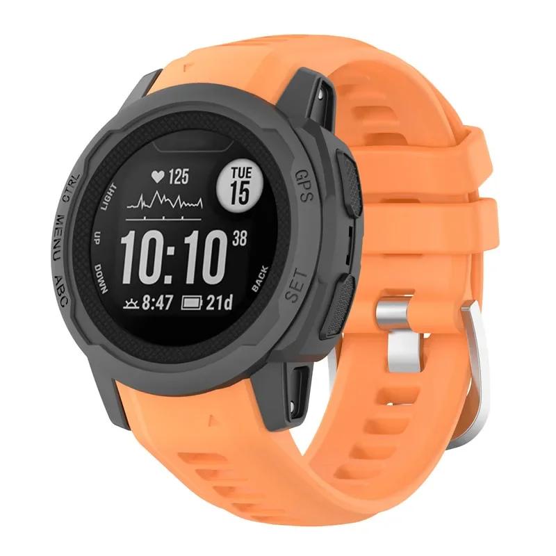 Ремешок для умных часов Garmin Instinct 2s, мягкий силиконовый сменный браслет для Garmin Instinct 2s