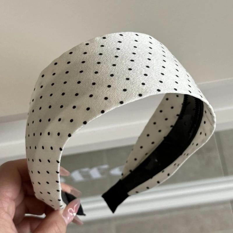 Trendy Polka Dot Multicolor Hairbands Thick Sponge for Elegant Styling