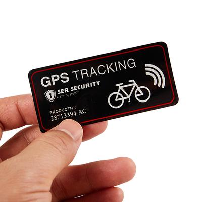 Наклейка с сигнализацией GPS-слежения, светоотражающая предупреждающая наклейка для мотоцикла, велосипеда, противоугонная наклейка