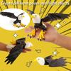 3D Printed Eagle Figurine Movable Joints Eagle Figure Model Toy Articulated Bird Figurine Home Office Bookshelf Desktop Decoration Ornament