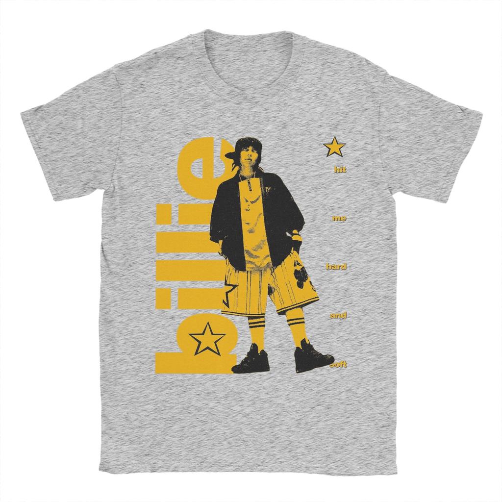 Billies Hit Me Hard And Soft Men T Shirts Novelty Tees Short Sleeve Crewneck TShirt Pure Cotton Printed Clothing