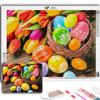 5D Diy Алмазная картина Цветные яйца Вышивка Мозаика Художественная картина Стразы Декор Подарок