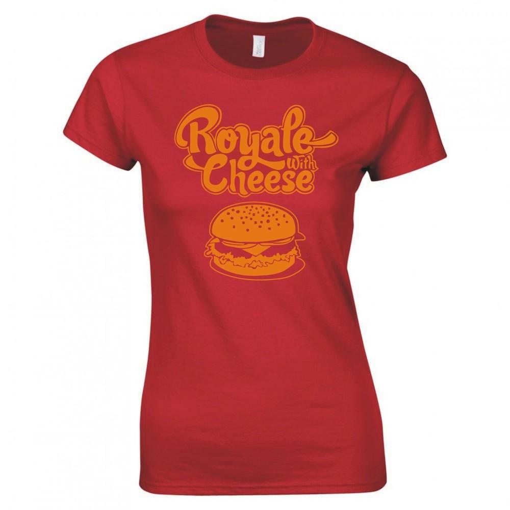 Inspired By Pulp Fiction Royale With Cheese Ladies Skinny Fit Tshirt