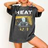 Streetwear Vintage Womens Heat Crime Cinema Movie TShirt Unisex Oversize Cotton Tee Top Casual Trend Loose Harajuku ONeck Summer