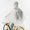 Bicycle Raincoat Single Male and Female Student Bicycle Adult Cycling Transparent Riding Poncho Waterproof Reflective Backpack