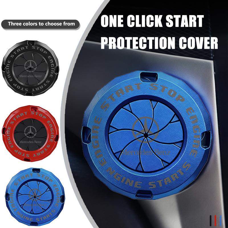 CGRE6 Car Interior One-click Start Personality Ignition Button Protection Cover Accessories For Benz AMG Exclusive A C E R V Class CLA
