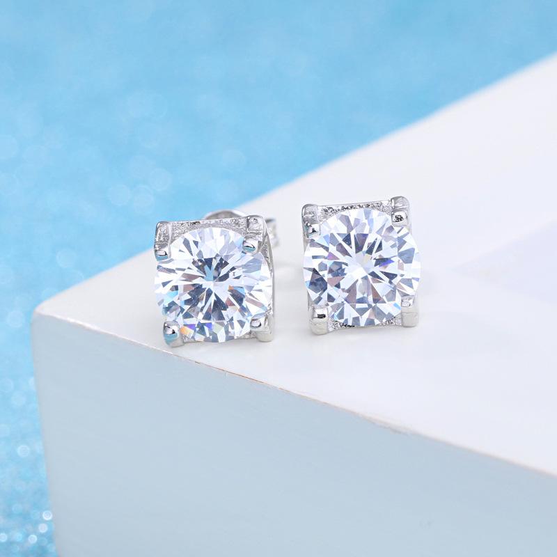 Персонализированные серьги WeChat Jewelry Ювелирные изделия Корейский стиль Простые серьги-гвоздики в форме сердца для женщин Корейские аксессуары