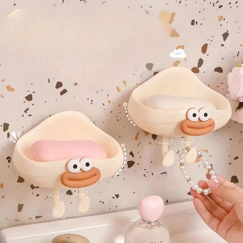Милая силиконовая настенная мыльница в форме облака с дренажем для ванной и кухни