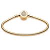 Rz Authentic 925 Sterling Silver Charm Snake Chain Bracelet Bangle Women's Romantic Party Accessories Fashion Gift