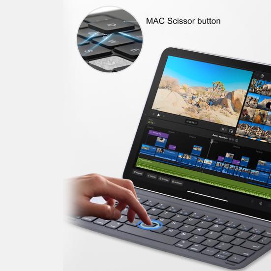 Защитная Легкая Легко Надеваемая Ультратонкая Клавиатура для Планшета Универсальная Гладкое Касание Магнитная