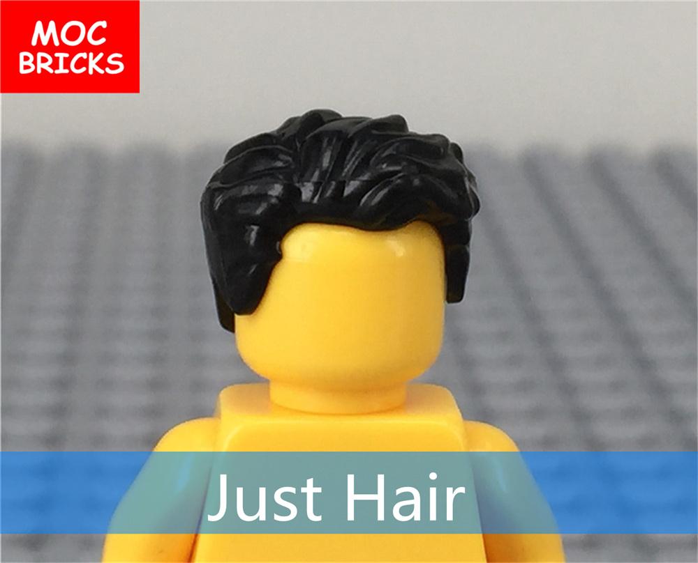 10 шт./лот Детали MOC Мужские прически Фигурка Игрушка Детские развивающие строительные блоки Собранные игрушки