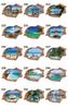 3D brick wall stickers with a sea view